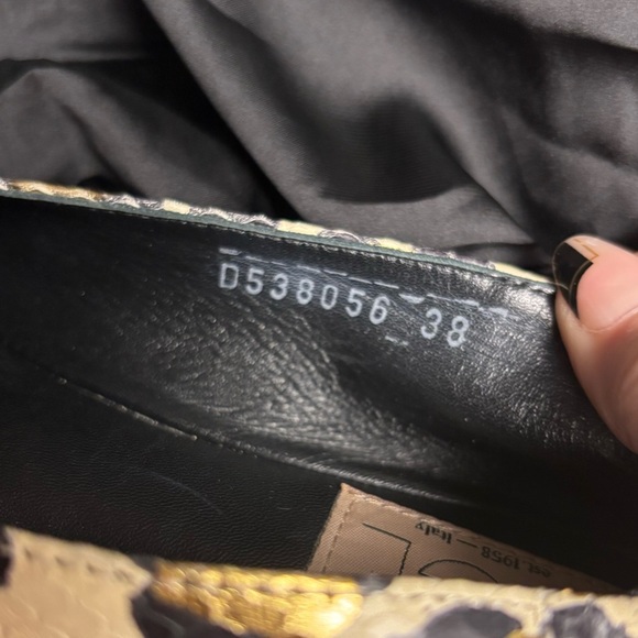 AGL Italian Loafers Metallic Leopard Print - Picture 2 of 8